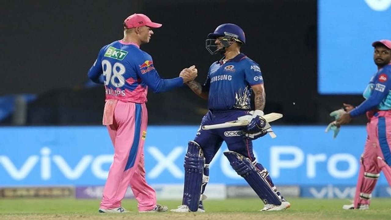 IPL 2021: ಟೂರ್ನಿಯಿಂದ ಹೊರಬಿತ್ತು ರಾಜಸ್ಥಾನ, ಮುಂಬೈಗೆ ಪ್ಲೇ ಆಫ್ ಆಸೆ ಜೀವಂತ IPL 2021: ಟೂರ್ನಿಯಿಂದ ಹೊರಬಿತ್ತು ರಾಜಸ್ಥಾನ, ಮುಂಬೈಗೆ ಪ್ಲೇ ಆಫ್ ಆಸೆ ಜೀವಂತ