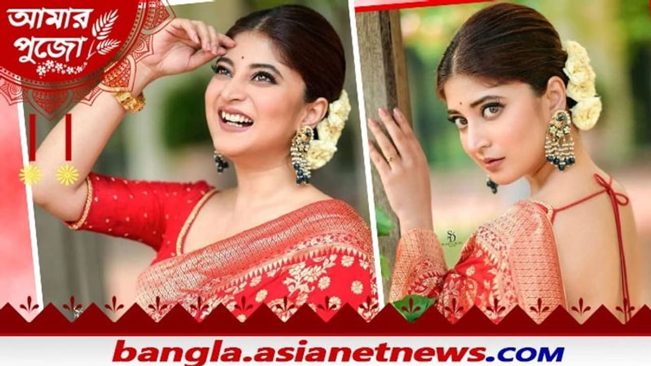  মনখারাপ সরিয়ে বিজয়াতেও হাসিমুখ, বড়দের প্রণাম ছোটদের আদর জানালেন সন্দীপ্তা সেন