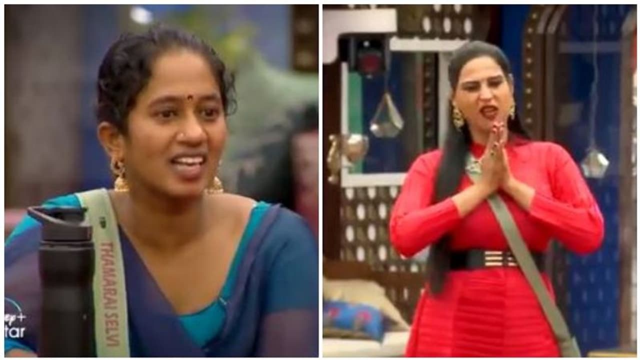 தாமரை நமீதாவுக்கு நடுவே வெடித்த பிரச்சனை..!! சமாதானம் செய்ய வந்த அண்ணாச்சிக்கு செம்ம பல்பு..!! தாமரை நமீதாவுக்கு நடுவே வெடித்த பிரச்சனை..!! சமாதானம் செய்ய வந்த அண்ணாச்சிக்கு செம்ம பல்பு..!!