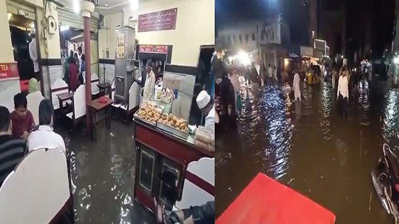 హైదరాబాద్ లో భారీ వర్షం.. లోతట్టు ప్రాంతాలు జలమయం...(వీడియో) హైదరాబాద్ లో భారీ వర్షం.. లోతట్టు ప్రాంతాలు జలమయం...(వీడియో)