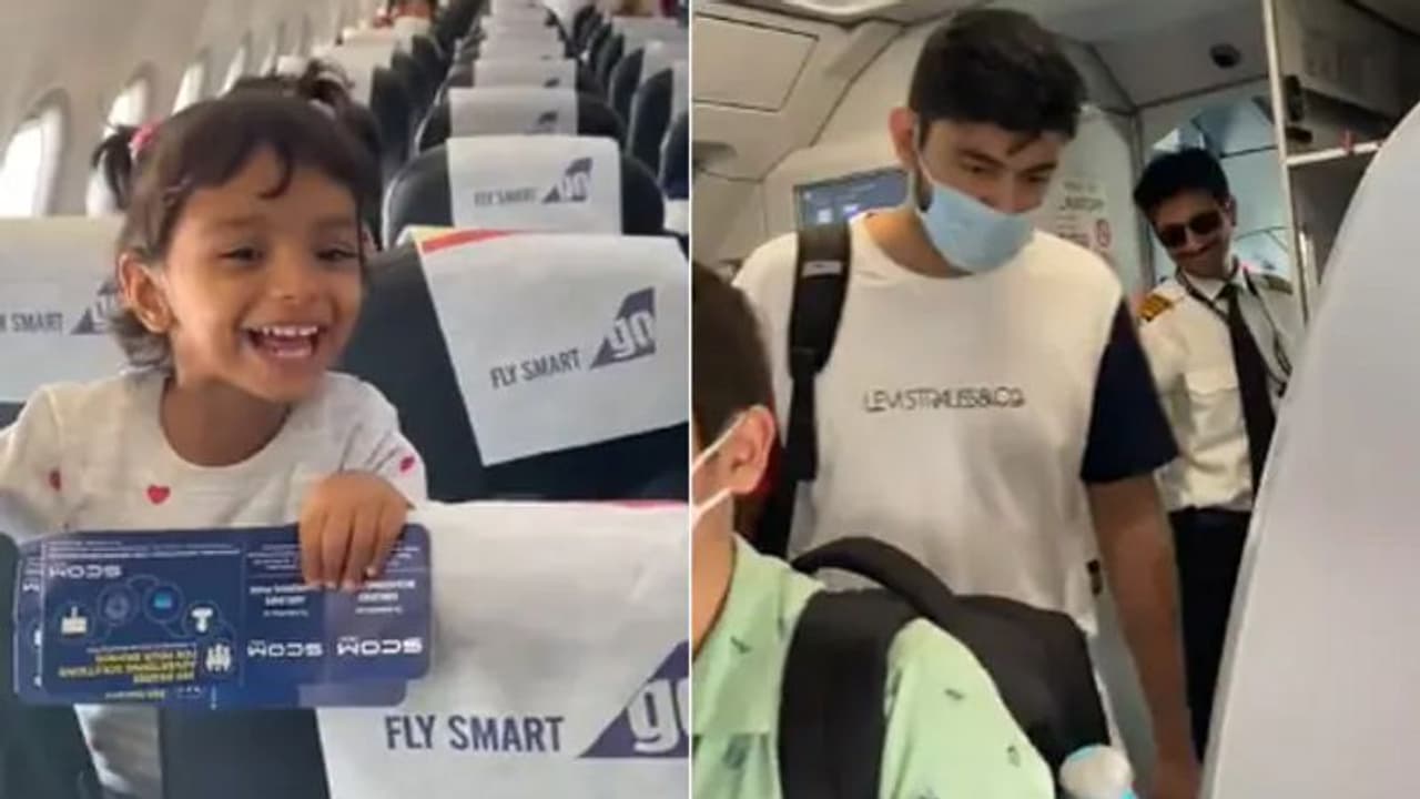 'താന്‍ പറക്കുന്ന വിമാനം പറത്തുന്നത് അച്ഛനാണെന്ന് അറിഞ്ഞപ്പോള്‍'; ആമൂല്യമായി കൊച്ചുകുട്ടിയുടെ പ്രതികരണം.!