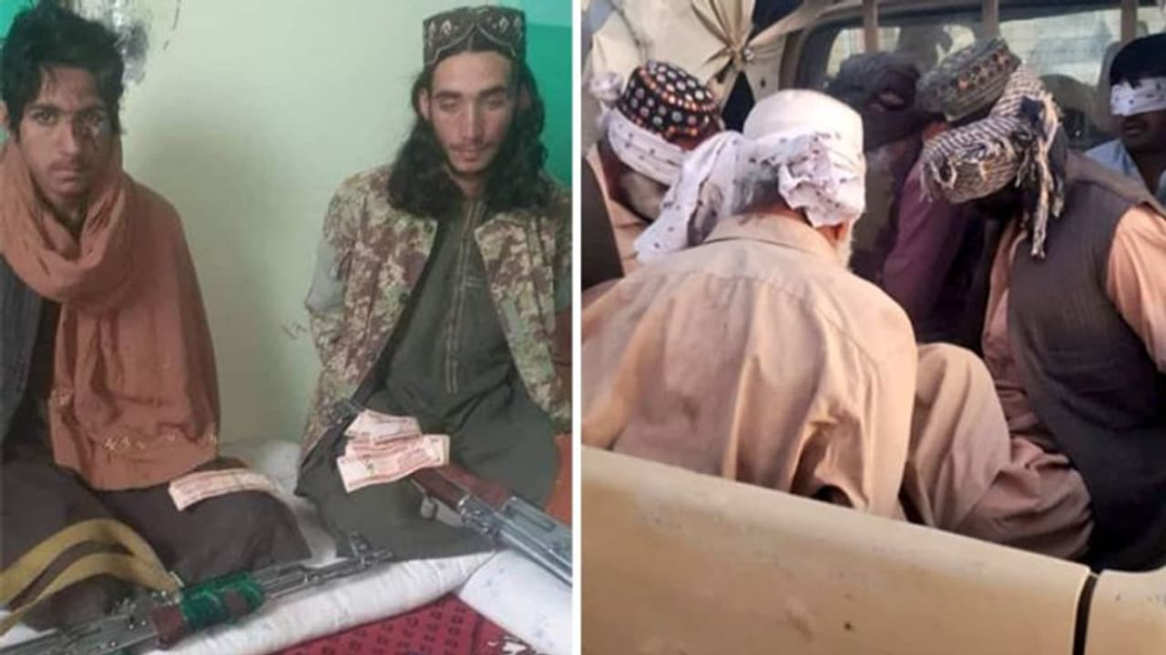 अफगानिस्तान की 2 तस्वीरें; पहली ट्रकों से 'वसूली' कर रहे थे ये तालिबानी लड़ाके; दूसरी विद्रोहियों को मिली सजा अफगानिस्तान की 2 तस्वीरें; पहली ट्रकों से 'वसूली' कर रहे थे ये तालिबानी लड़ाके; दूसरी विद्रोहियों को मिली सजा