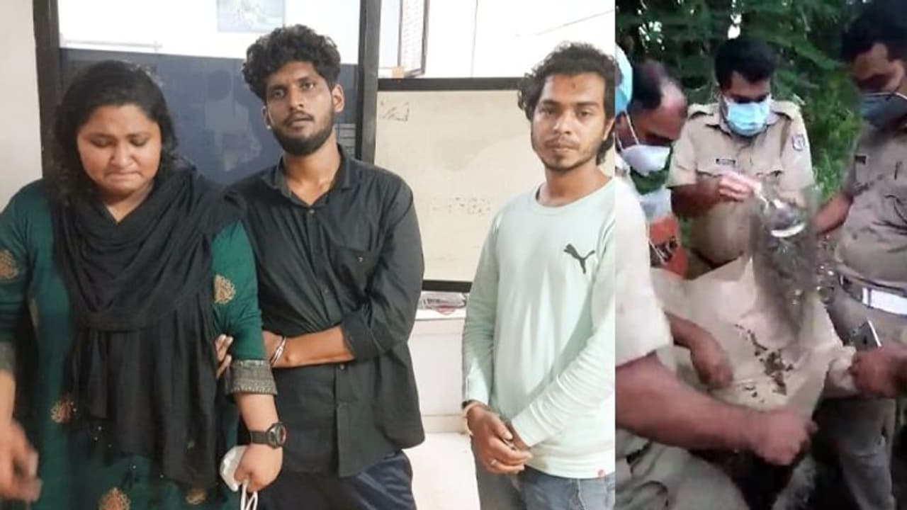 കാറിൽ കഞ്ചാവ് കടത്തുന്നതിനിടെ ദമ്പതികളടക്കം മൂന്നു പേർ പിടിയിൽ കാറിൽ കഞ്ചാവ് കടത്തുന്നതിനിടെ ദമ്പതികളടക്കം മൂന്നു പേർ പിടിയിൽ