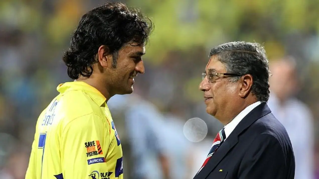 ധോണിയില്ലാതെ ചെന്നൈയും ചെന്നൈ ഇല്ലാതെ ധോണിയുമില്ലെന്ന് എന് ശ്രീനിവാസന് ധോണിയില്ലാതെ ചെന്നൈയും ചെന്നൈ ഇല്ലാതെ ധോണിയുമില്ലെന്ന് എന് ശ്രീനിവാസന്