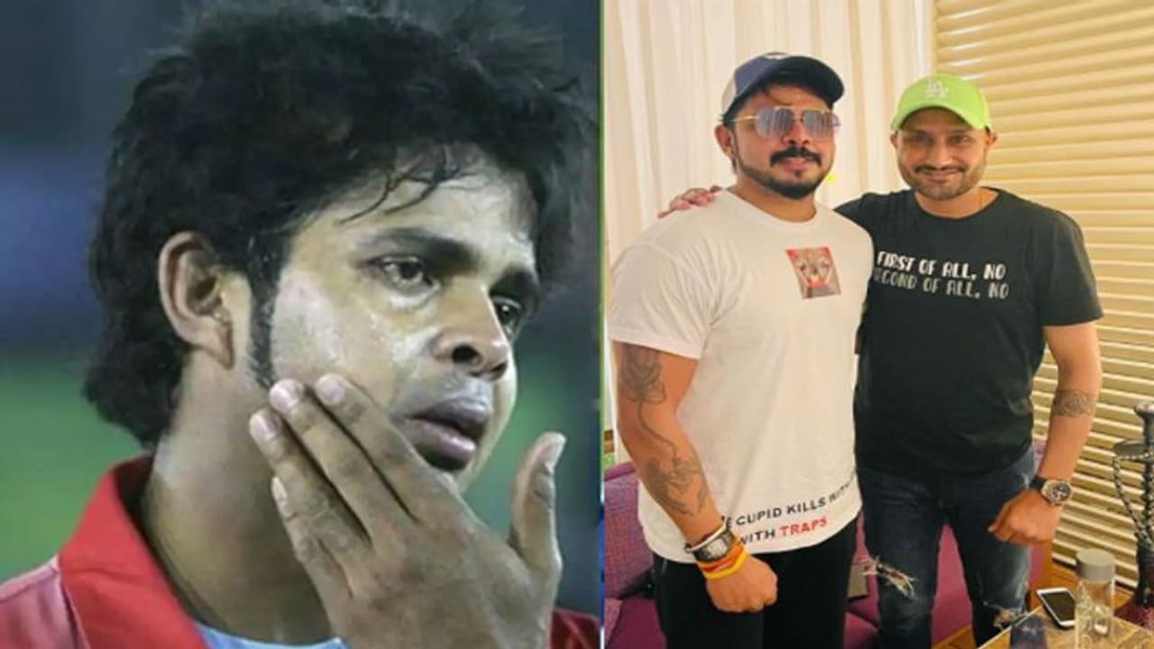 ఎట్టకేలకు.. కలిసిపోయిన శ్రీశాంత్, హర్భజన్ సింగ్...! ఎట్టకేలకు.. కలిసిపోయిన శ్రీశాంత్, హర్భజన్ సింగ్...!