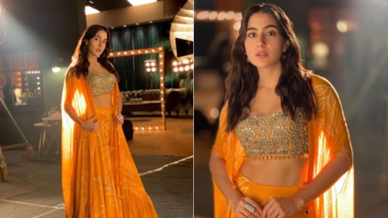 മഞ്ഞ ഷറാറയില്‍ അതിമനോഹരിയായി സാറ അലി ഖാന്‍; ചിത്രങ്ങള്‍...