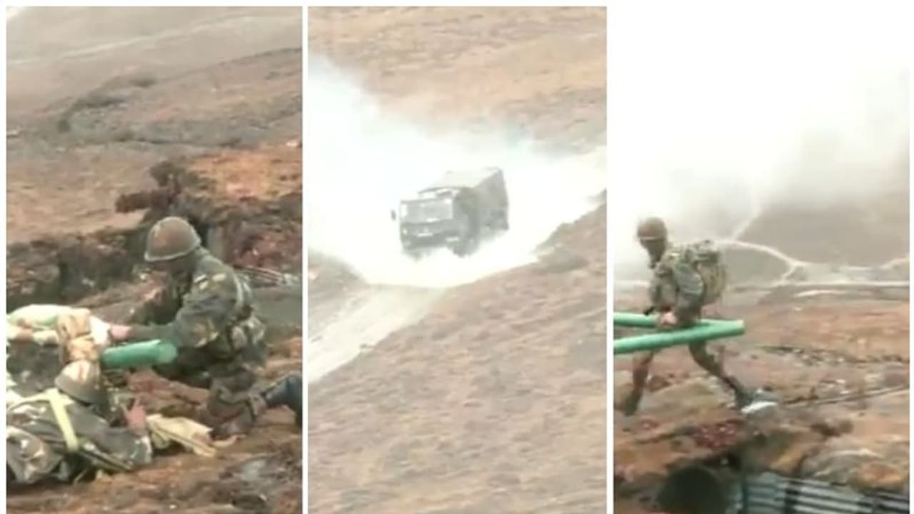 సరిహద్దులో భారత ఆర్మీ మిస్సైల్ ఫైరింగ్.. వీడియో ఇదే..! సరిహద్దులో భారత ఆర్మీ మిస్సైల్ ఫైరింగ్.. వీడియో ఇదే..!