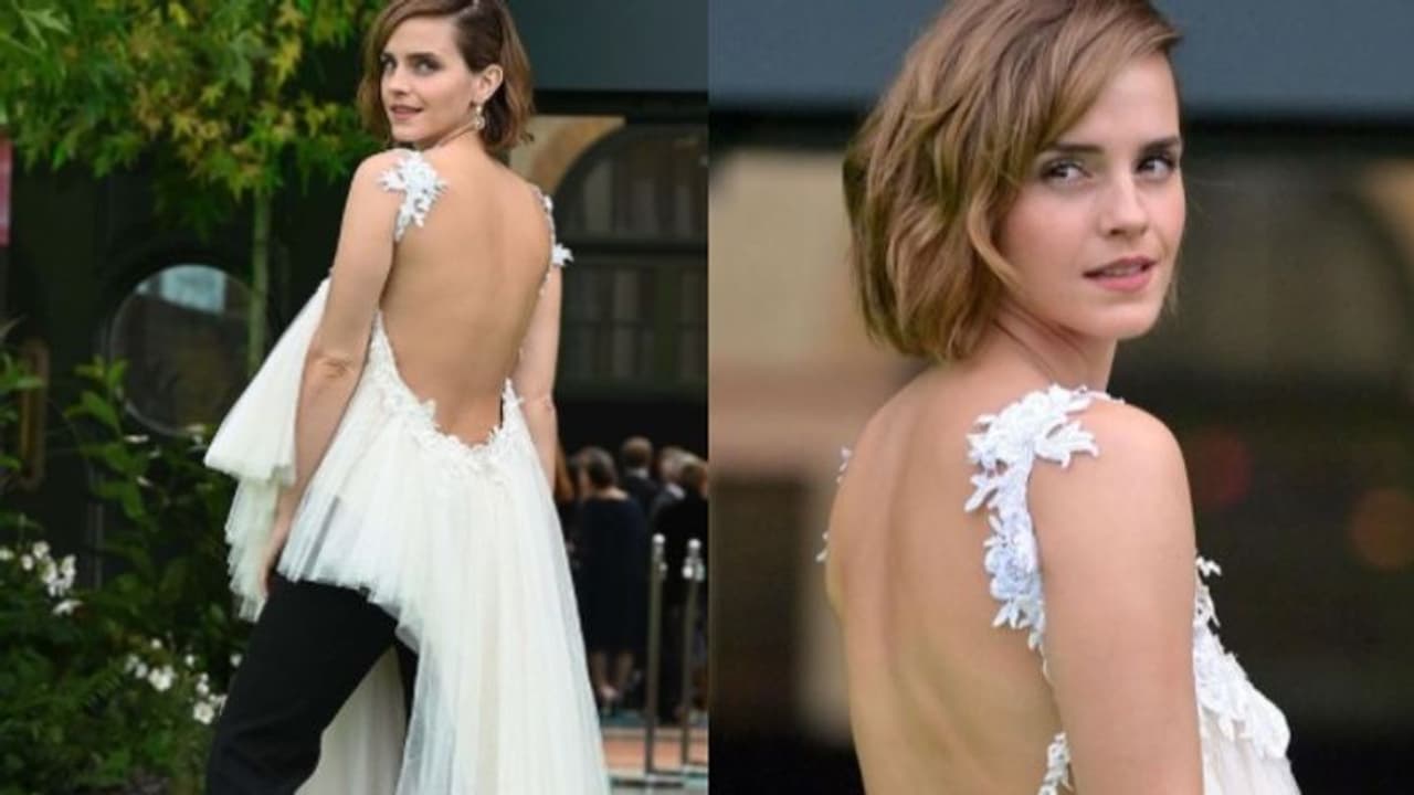 വെഡ്ഡിങ് ഗൗണിന്‍റെ രൂപം മാറ്റി; ഫാഷന്‍ ലോകത്ത് ചര്‍ച്ചയായി എമ്മ വാട്‌സന്‍റെ ലുക്ക്‌