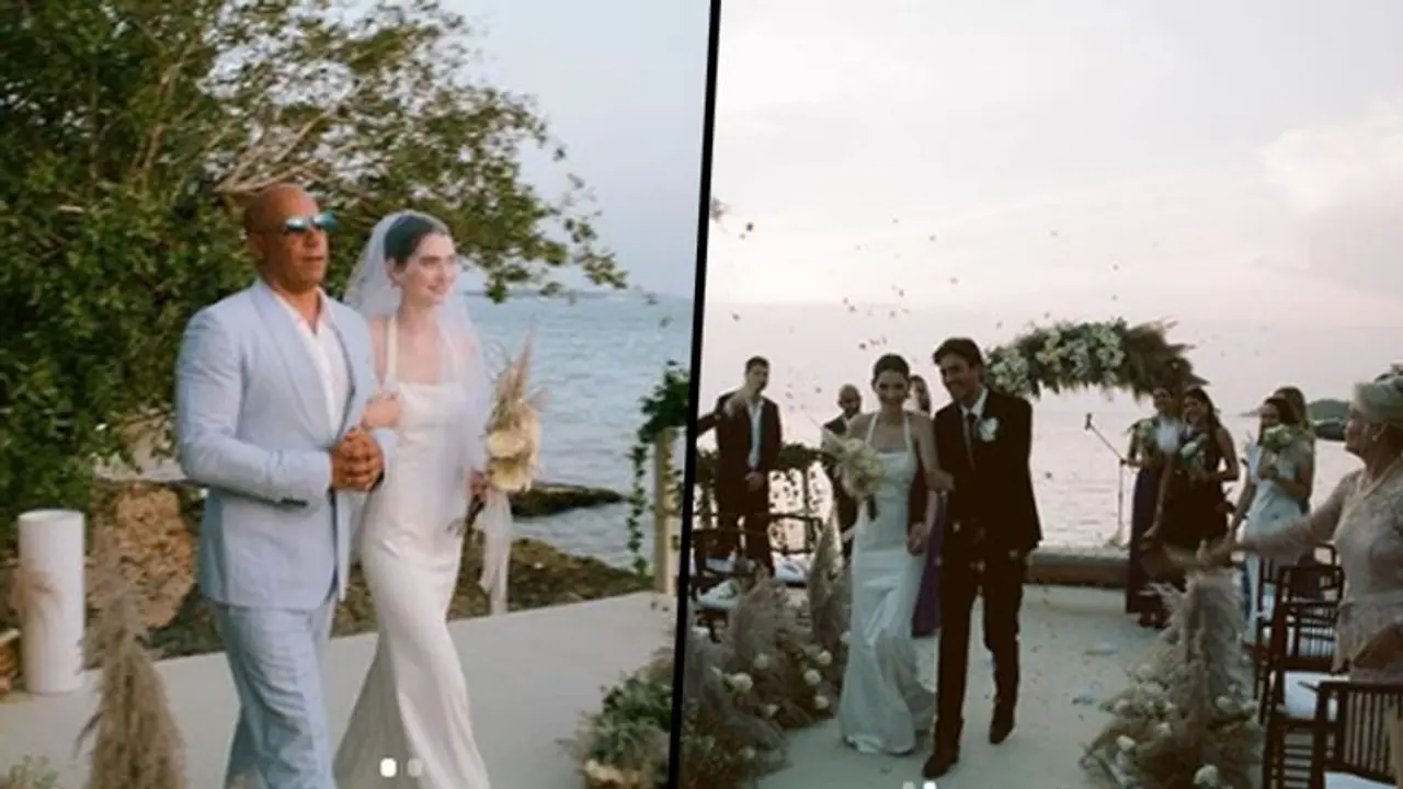 Vin Diesel walks Paul Walker's daughter Meadow Walker down the aisle as she gets married; See photos Vin Diesel walks Paul Walker's daughter Meadow Walker down the aisle as she gets married; See photos