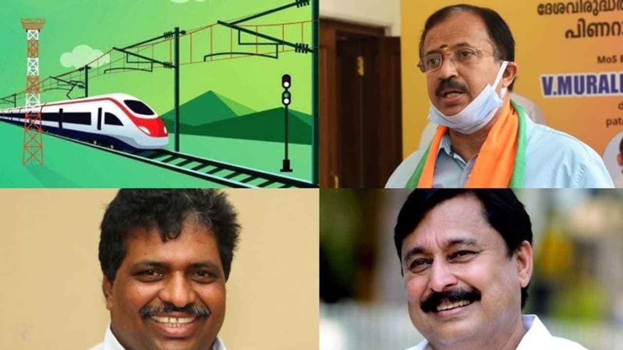 കെ റെയിൽ കമ്മീഷൻ റെയിലെന്ന് കൊടിക്കുന്നിൽ: പദ്ധതിയിലെ സർക്കാർ നിലപാടിൽ ദുരൂഹതയെന്ന് വി മുരളീധരൻ കെ റെയിൽ കമ്മീഷൻ റെയിലെന്ന് കൊടിക്കുന്നിൽ: പദ്ധതിയിലെ സർക്കാർ നിലപാടിൽ ദുരൂഹതയെന്ന് വി മുരളീധരൻ