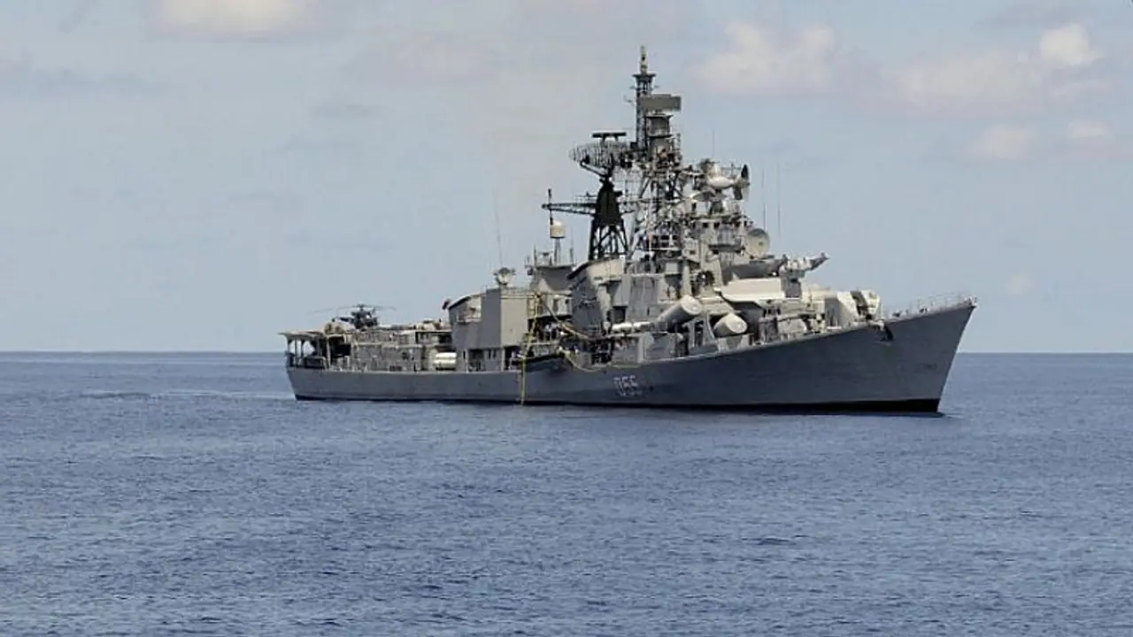 Naval Destroyer INS Ranvijay safe after it caught fire while in Vizag harbour
