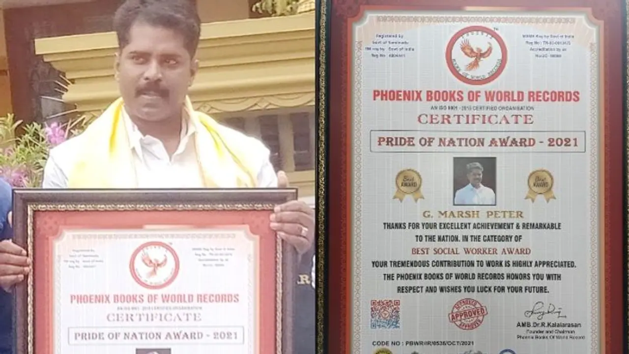 കൊവിഡ് ജീവൻ കവർന്നവരുടെ മൃതദേഹം സംസ്കരിക്കാൻ മുന്നിട്ടിറങ്ങി; മൂന്നാര്‍ പഞ്ചായത്ത് വൈസ് പ്രസിഡന്റിന് ആദരം