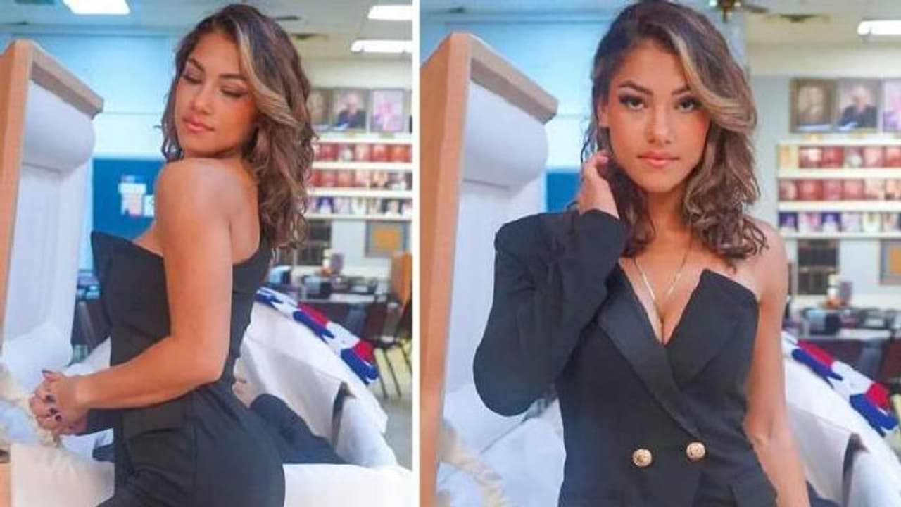 അച്ഛന്റെ മ‍ൃതദേഹത്തിനും ശവപ്പെട്ടിക്കും മുന്നിൽനിന്ന് ഫോട്ടോയെടുത്ത് പോസ്റ്റുചെയ്തു, ഇൻഫ്ലുവൻസർക്ക് വിമര്‍ശനം