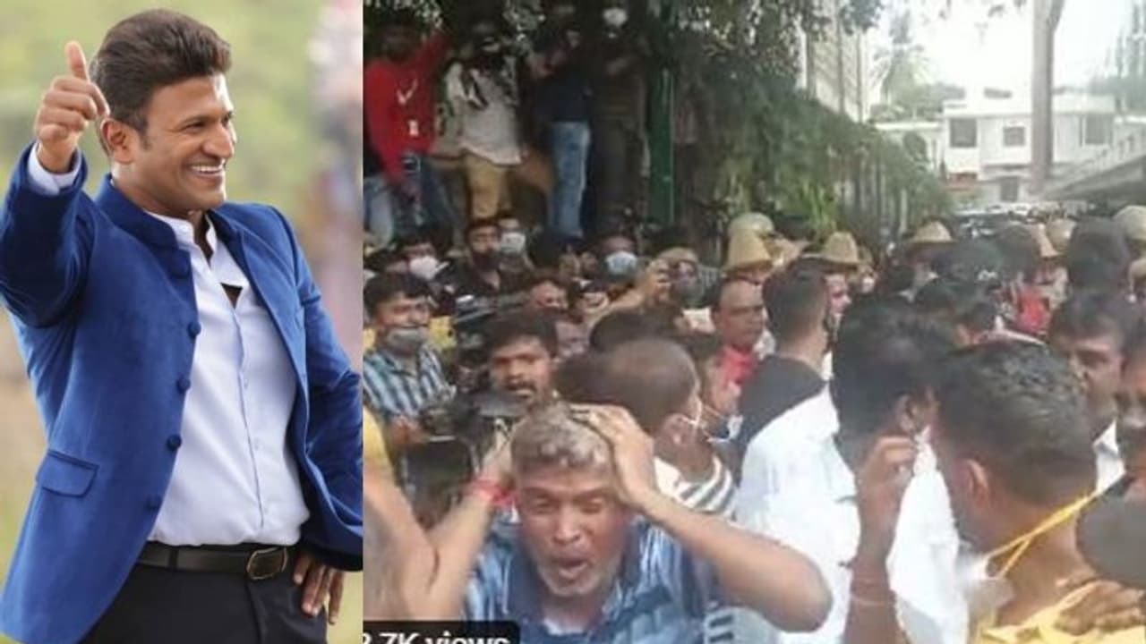 Puneeth Rajkumar Death: కర్నాటకలో భారీ బందోబస్త్, థియేటర్లు మూసివేత.. శోకసంద్రంలో అభిమానులు..