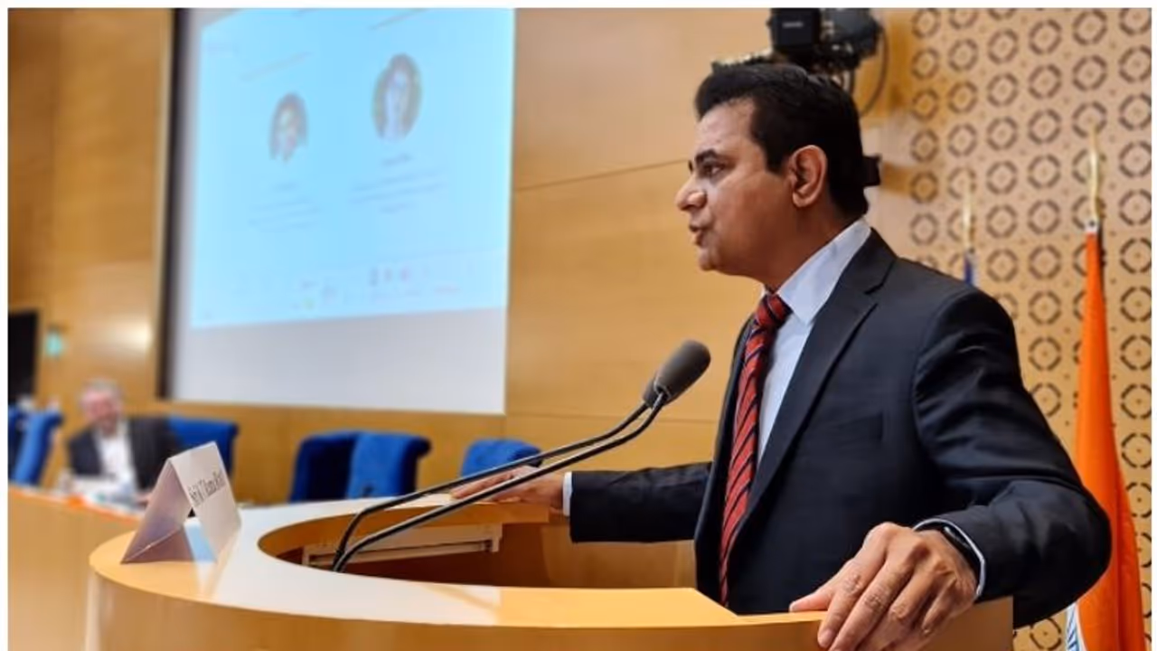 ఫ్రెంచ్ సెనేట్‌లో మంత్రి కేటీఆర్ అదిరిపోయే స్పీచ్.. తెలంగాణ ప్రగతి విధానాలు వివరించిన మంత్రి