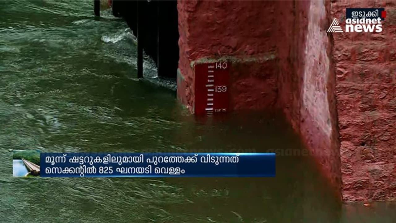 മുല്ലപ്പെരിയാറിൽ മൂന്നാമത്തെ ഷട്ടർ തുറന്നിട്ടും ജലനിരപ്പ് 138 അടിക്ക് മുകളിൽ തന്നെ; പെരിയാർ തീരത്ത് ജാഗ്രത