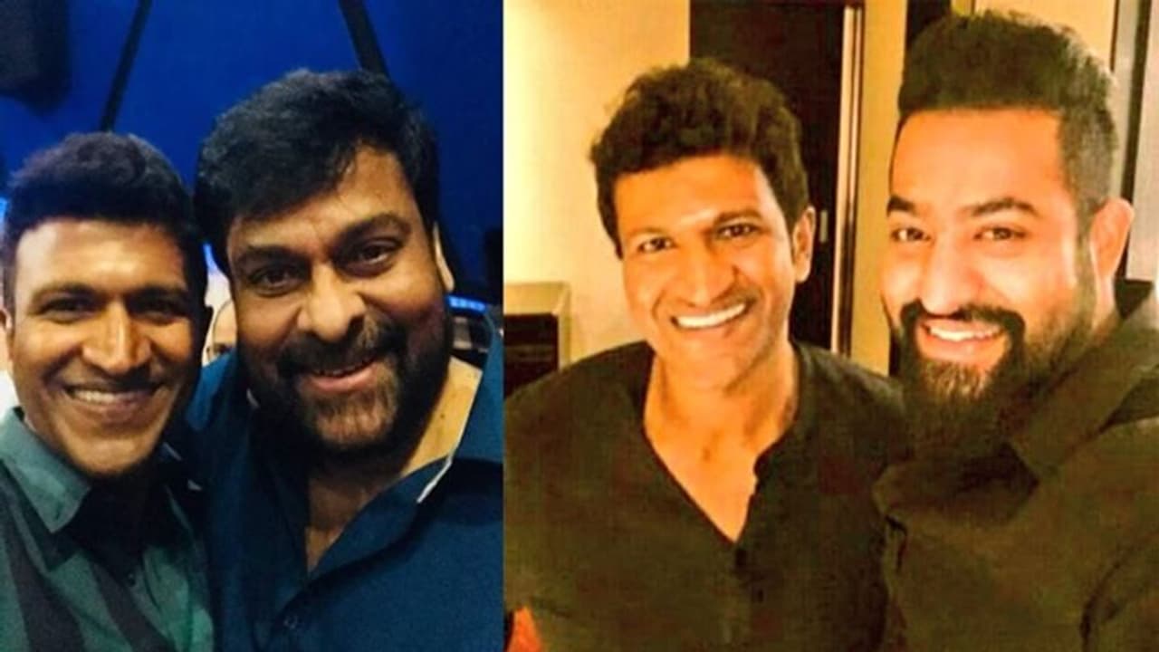 Puneeth rajkumar death: పునీత్ కడసారి చూపు కోసం.. బెంగళూరుకు చిరు, ఎన్టీఆర్, బాలయ్య Puneeth rajkumar death: పునీత్ కడసారి చూపు కోసం.. బెంగళూరుకు చిరు, ఎన్టీఆర్, బాలయ్య