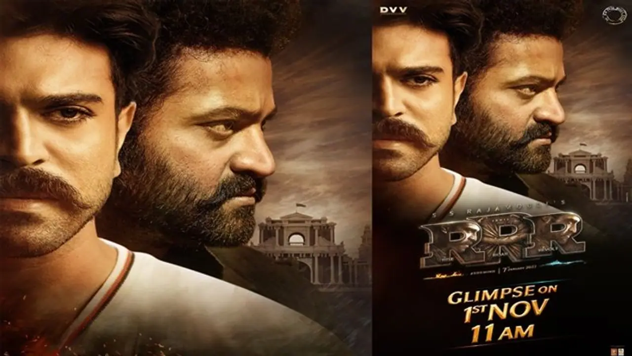 RRR అప్డేట్ : 45 సెకండ్ల గ్లింప్స్ కి ముహూర్తం ఫిక్స్.. తొలిసారి ఎన్టీఆర్, చరణ్ కలిసి RRR అప్డేట్ : 45 సెకండ్ల గ్లింప్స్ కి ముహూర్తం ఫిక్స్.. తొలిసారి ఎన్టీఆర్, చరణ్ కలిసి