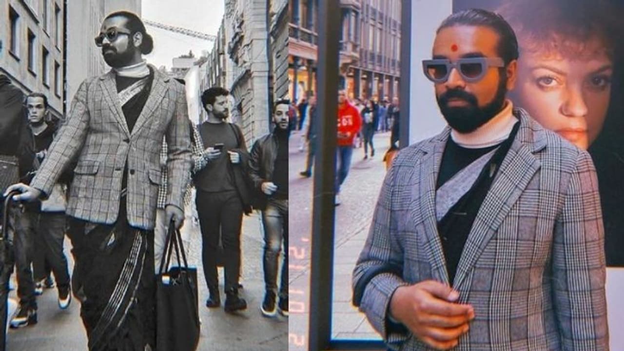 Viral: কালো শাড়িতে ক্যামেরার সামনে পোজ দিলেন এক পুরুষ, ইতালির রাজপথে ঘটল এক অদ্ভুত ঘটনা Viral: কালো শাড়িতে ক্যামেরার সামনে পোজ দিলেন এক পুরুষ, ইতালির রাজপথে ঘটল এক অদ্ভুত ঘটনা