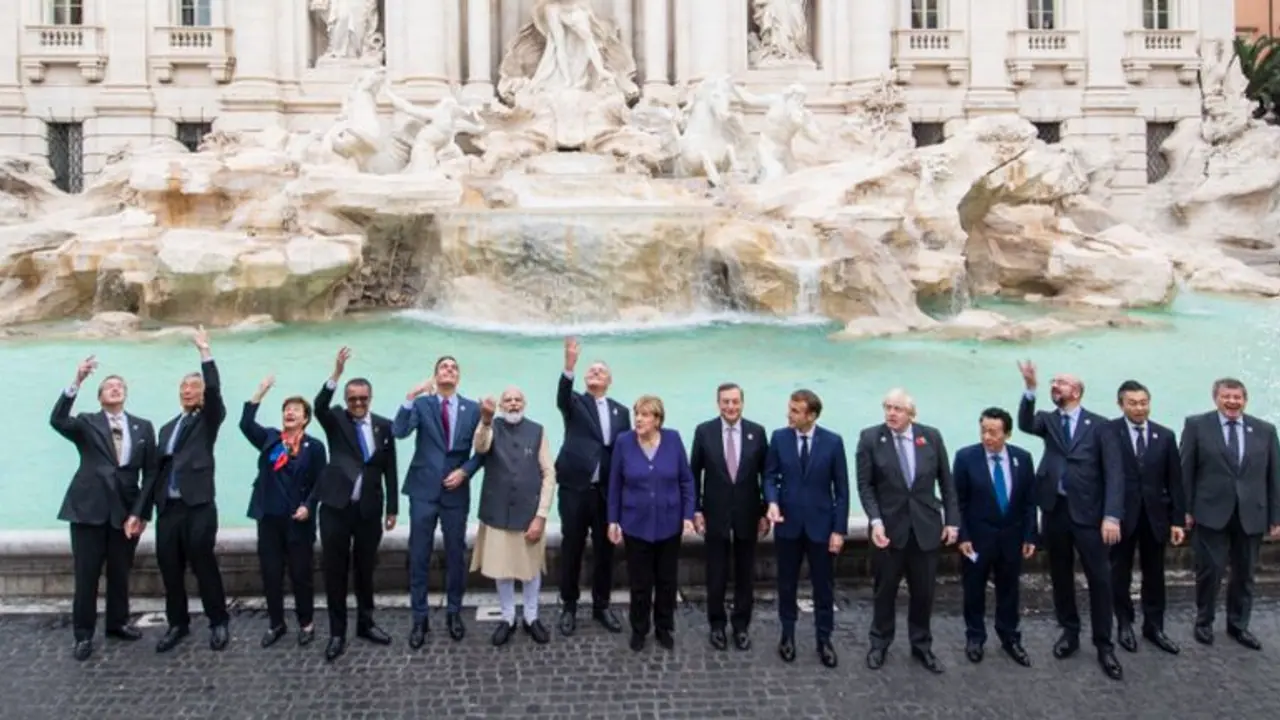PM Modi, several world leaders visit iconic Trevi Fountain in Rome on sidelines of G20 summit