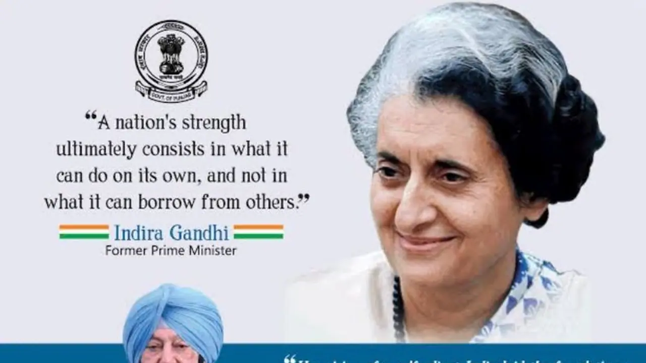 Sunil Jakhar takes dig at Punjab government on Indira Gandhi's death anniversary & it has a 'Capt Saab' twist Sunil Jakhar takes dig at Punjab government on Indira Gandhi's death anniversary & it has a 'Capt Saab' twist