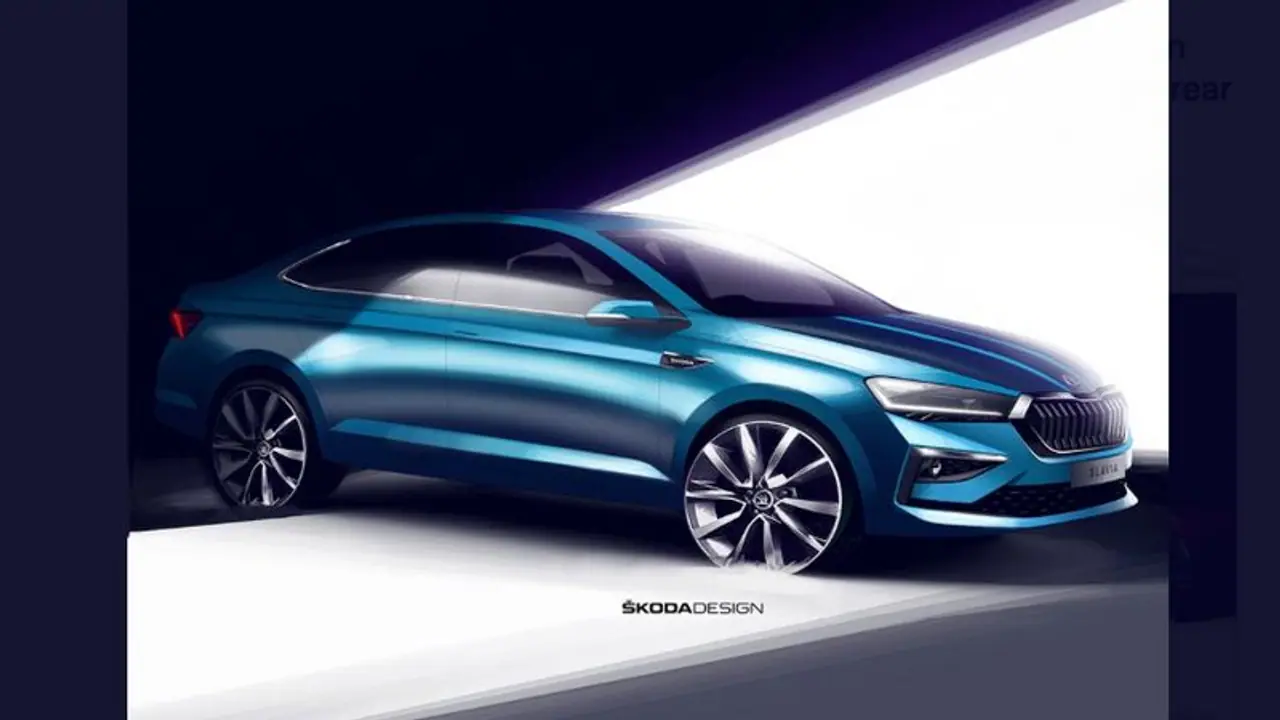 SKODA SLAVIA official design sketches released ahead of launch; Check out SKODA SLAVIA official design sketches released ahead of launch; Check out