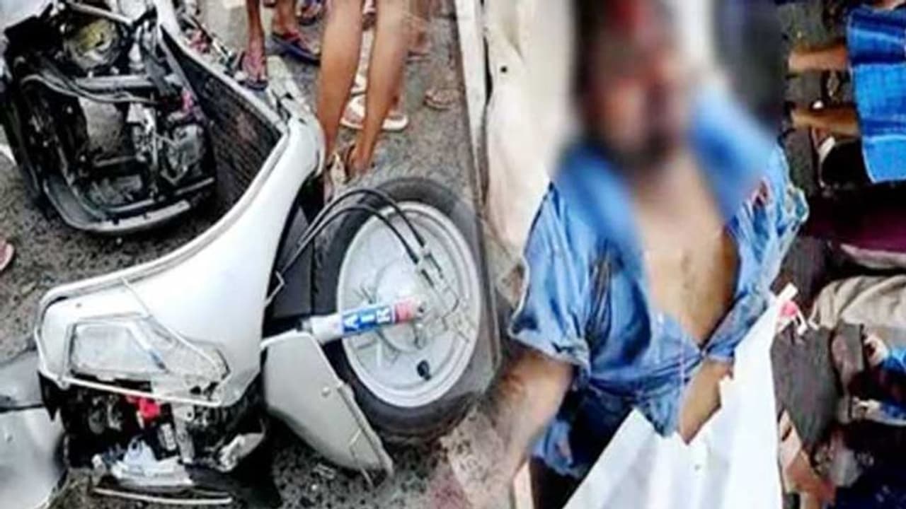 பயங்கரம்.. உடல் சிதறிய தந்தை, 100 மீட்டருக்கு தூக்கி வீசப்பட்ட சிறுவன்.. நெஞ்சில் அடித்துக்கொண்டு கதறிய தாய்.!