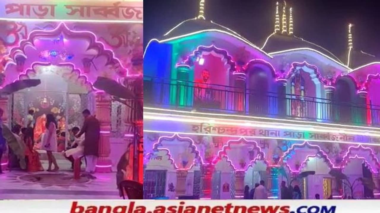 Kali Puja 2021 'বাল্যবিবাহ রোধ', অভিনব থিম মালদহের হরিশ্চন্দ্রপুর থানার কালী পুজোয়