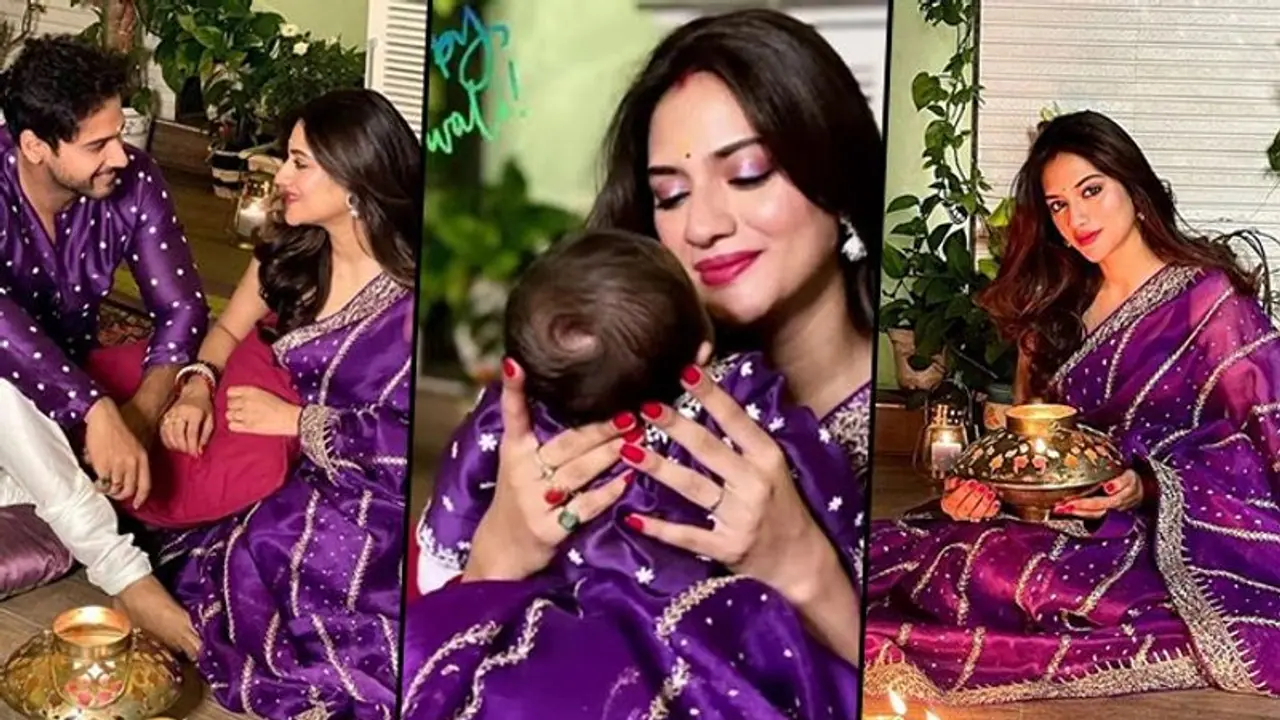 Here's how Nusrat Jahan, Yash Dasgupta celebrated Diwali; actress shares son Yishaan’s first photo