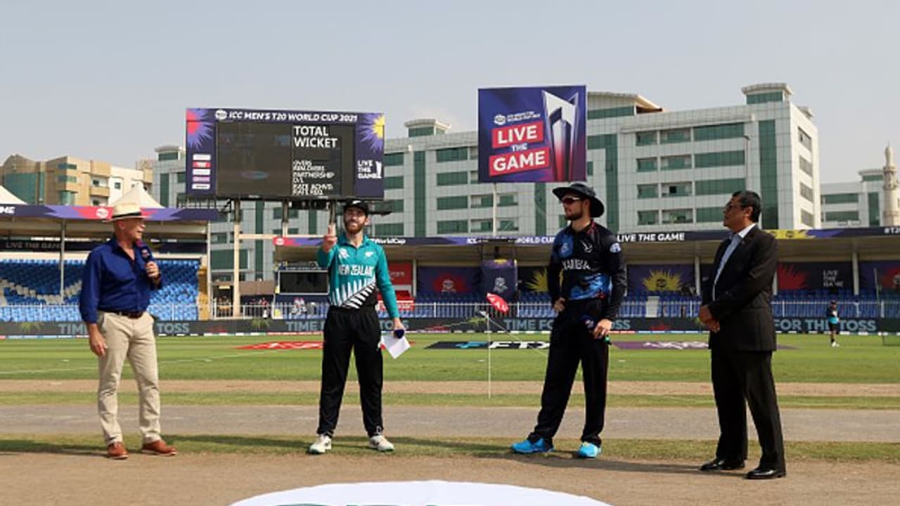 T20 WC 2021, NZ vs NAM শারজায় টস জিতল নামবিয়ি, নিউজিল্যান্ডকে ব্যাটিংয়ের আমন্ত্রণ T20 WC 2021, NZ vs NAM শারজায় টস জিতল নামবিয়ি, নিউজিল্যান্ডকে ব্যাটিংয়ের আমন্ত্রণ