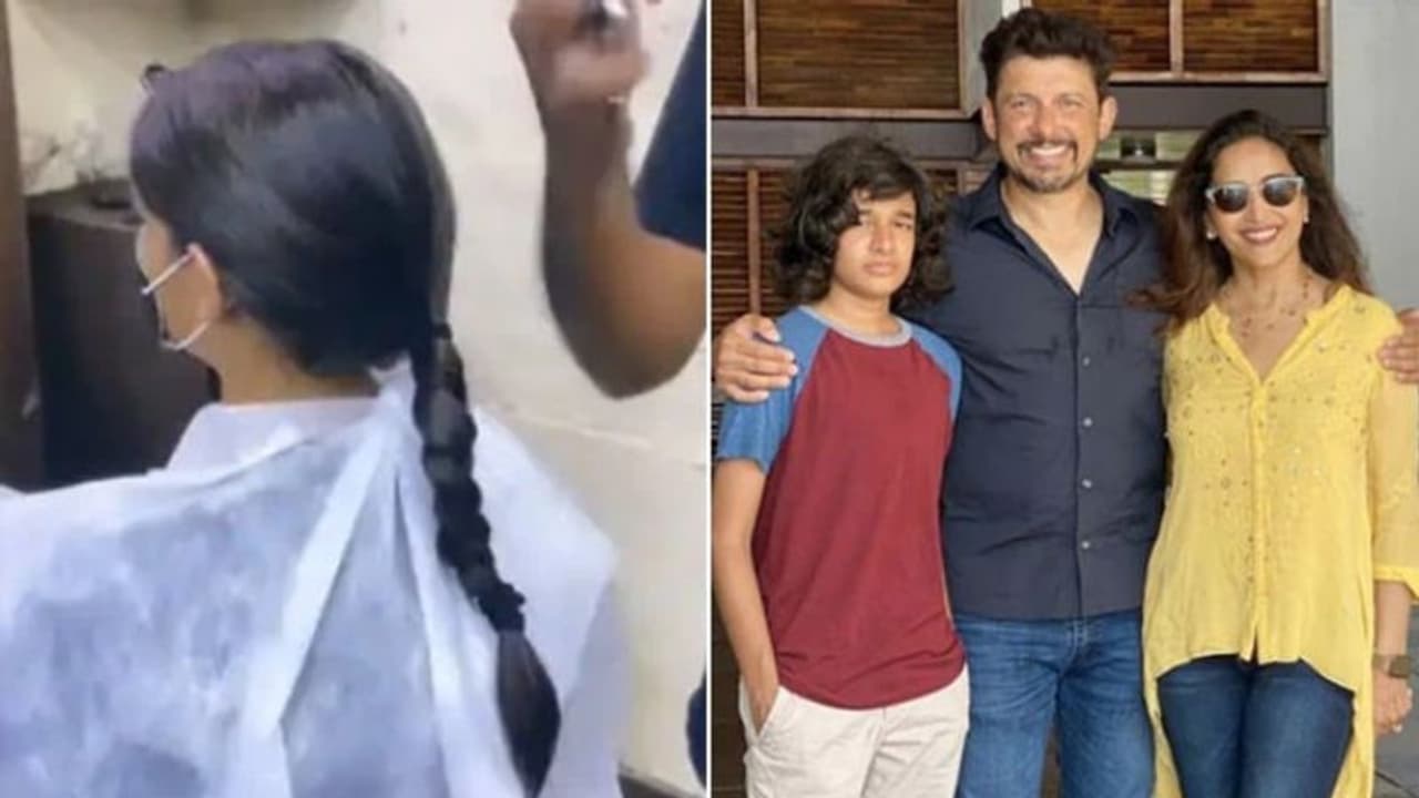 ക്യാന്‍സര്‍ രോഗികള്‍ക്ക് തലമുടി ദാനം ചെയ്ത് മാധുരി ദീക്ഷിതിന്‍റെ മകന്‍; ഇതിനായി മുടി വളര്‍ത്തിയത് രണ്ട് വര്‍ഷം