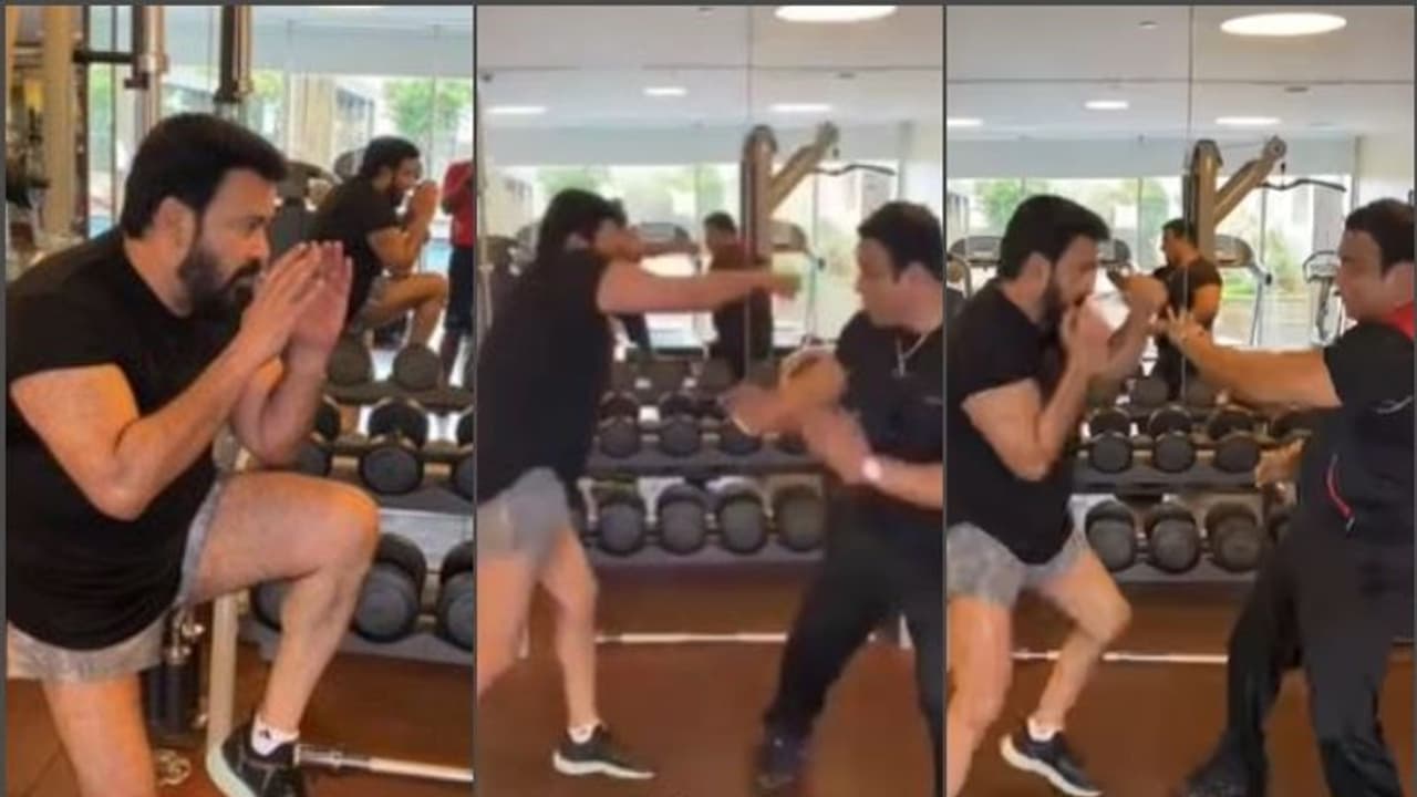 Mohanlal | പ്രിയദര്‍ശന്‍ ചിത്രത്തിലെ 'ബോക്സര്‍'; കിക്കുകളും പഞ്ചുകളുമായി മോഹന്‍ലാല്‍: വീഡിയോ