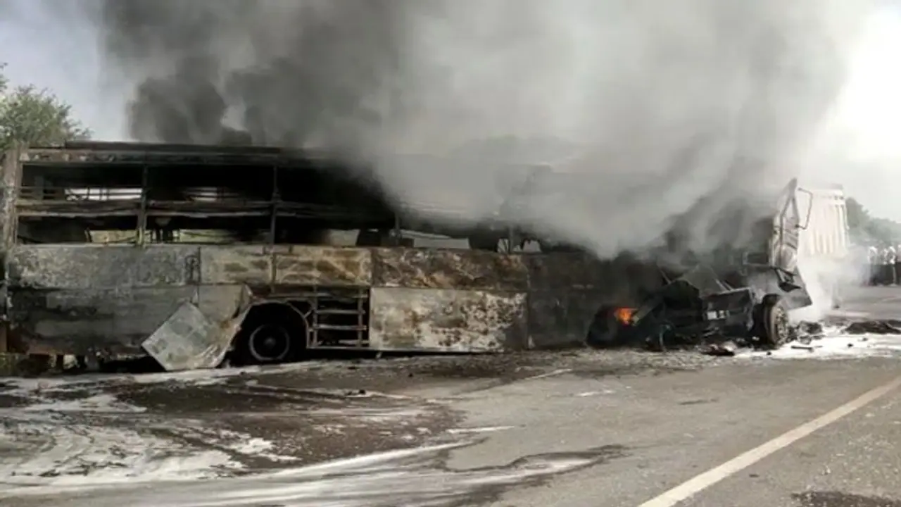 Rajasthan: At least 12 killed, several injured in tanker bus collision in Barmer; PM Modi announces ex gratia