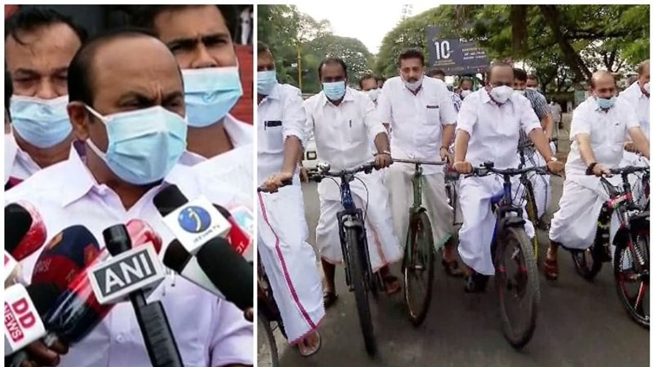 Fuel price| അടിയന്തര പ്രമേയത്തിന് അനുമതിയില്ല, സഭ ബഹിഷ്ക്കരിച്ച് പ്രതിപക്ഷം; ജനകീയ സമരവുമായി മുന്നോട്ട് Fuel price| അടിയന്തര പ്രമേയത്തിന് അനുമതിയില്ല, സഭ ബഹിഷ്ക്കരിച്ച് പ്രതിപക്ഷം; ജനകീയ സമരവുമായി മുന്നോട്ട്