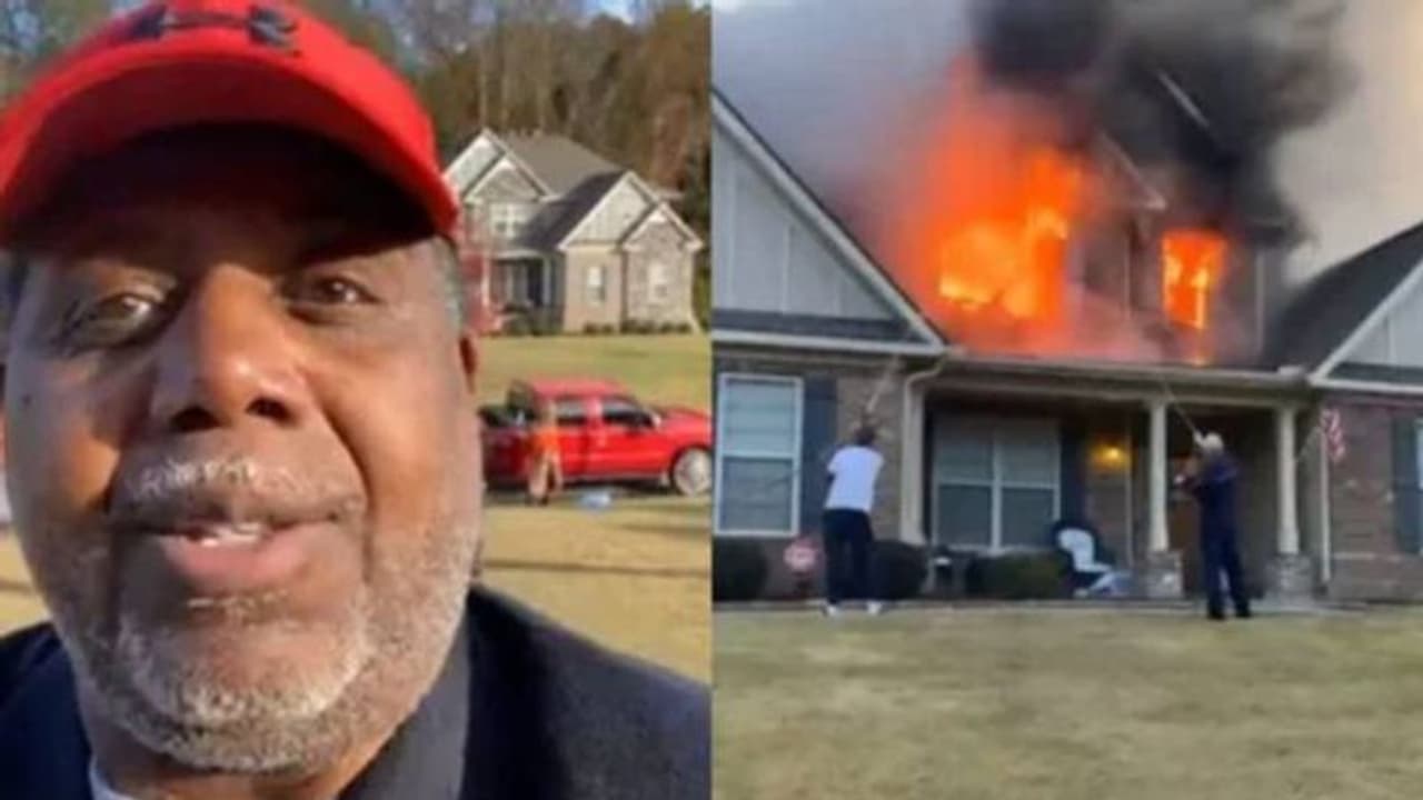 വീട് കത്തുമ്പോഴും പുഞ്ചിരിയോടെ ലൈവിൽ വന്ന് സുവിശേഷ പ്രചാരകൻ, ജീവൻ രക്ഷപ്പെട്ടതിൽ ദൈവത്തിന് സ്തുതി എന്നും വീട് കത്തുമ്പോഴും പുഞ്ചിരിയോടെ ലൈവിൽ വന്ന് സുവിശേഷ പ്രചാരകൻ, ജീവൻ രക്ഷപ്പെട്ടതിൽ ദൈവത്തിന് സ്തുതി എന്നും