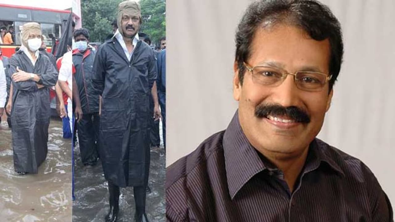 மழைக் கோட் போட்டு போட்டோ சூட் நடத்தியது விளம்பரம் தேடியது போதும்.. ஸ்டாலினுக்கு கிருஷ்ணசாமி வேண்டுகோள்.! மழைக் கோட் போட்டு போட்டோ சூட் நடத்தியது விளம்பரம் தேடியது போதும்.. ஸ்டாலினுக்கு கிருஷ்ணசாமி வேண்டுகோள்.!