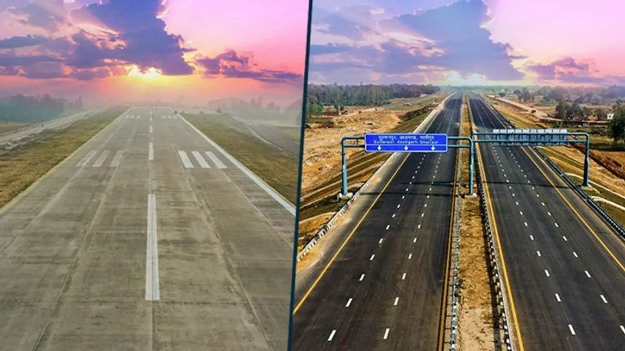 IAF fighter aircrafts conduct trial run on airstrip ahead of Purvanchal Expressway inauguration