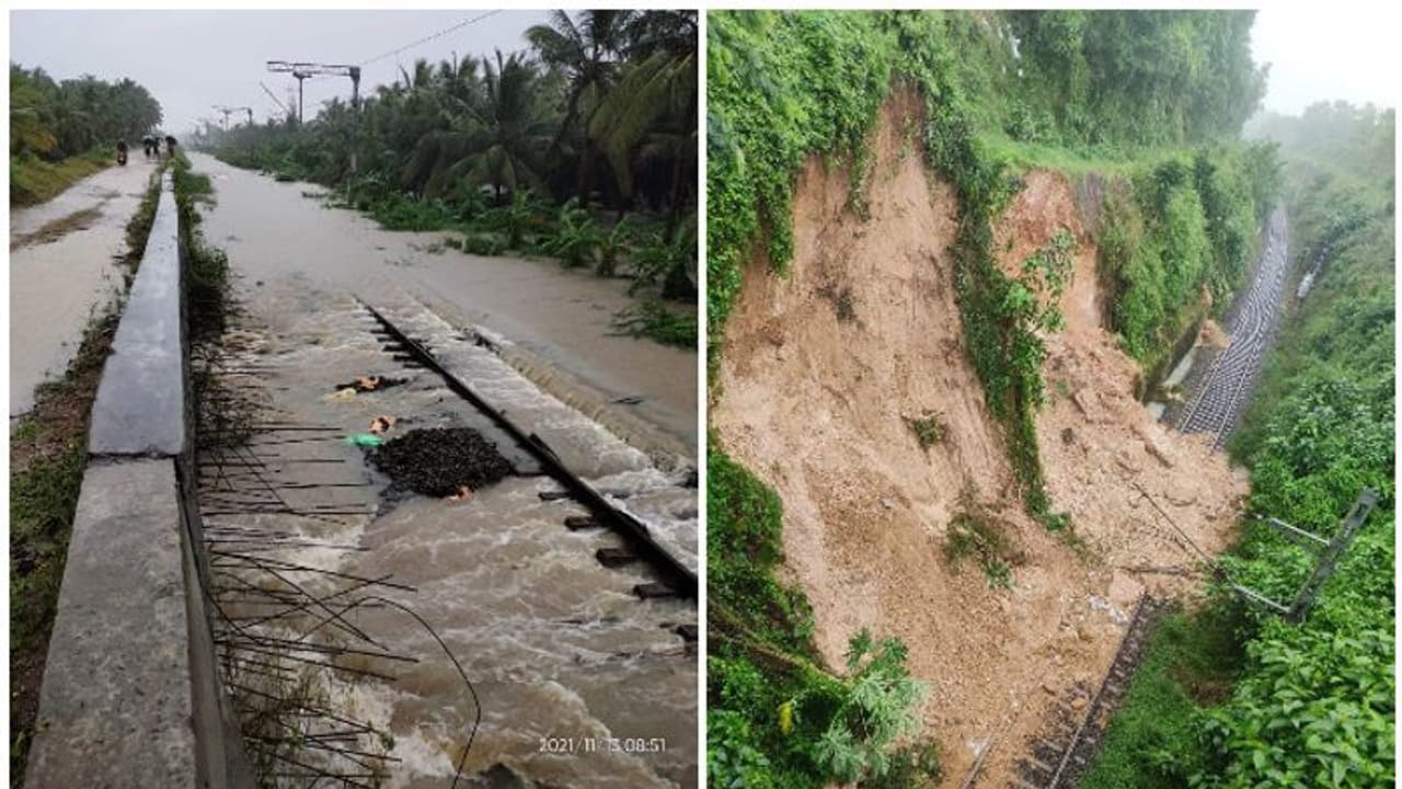 കനത്ത മഴ, കന്യാകുമാരി തിരുവനന്തപുരം റൂട്ടിൽ ട്രെയിനുകൾ റദ്ദാക്കി, കൺട്രോൾ റൂം തുറന്നു കനത്ത മഴ, കന്യാകുമാരി തിരുവനന്തപുരം റൂട്ടിൽ ട്രെയിനുകൾ റദ്ദാക്കി, കൺട്രോൾ റൂം തുറന്നു