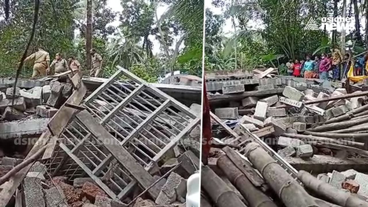 കോഴിക്കോട് നിർമ്മാണത്തിലിരുന്ന വീട് തകർന്ന് വീണു; ഒമ്പത് പേർ കുടുങ്ങി, എല്ലാവരേയും രക്ഷപ്പെടുത്തി കോഴിക്കോട് നിർമ്മാണത്തിലിരുന്ന വീട് തകർന്ന് വീണു; ഒമ്പത് പേർ കുടുങ്ങി, എല്ലാവരേയും രക്ഷപ്പെടുത്തി