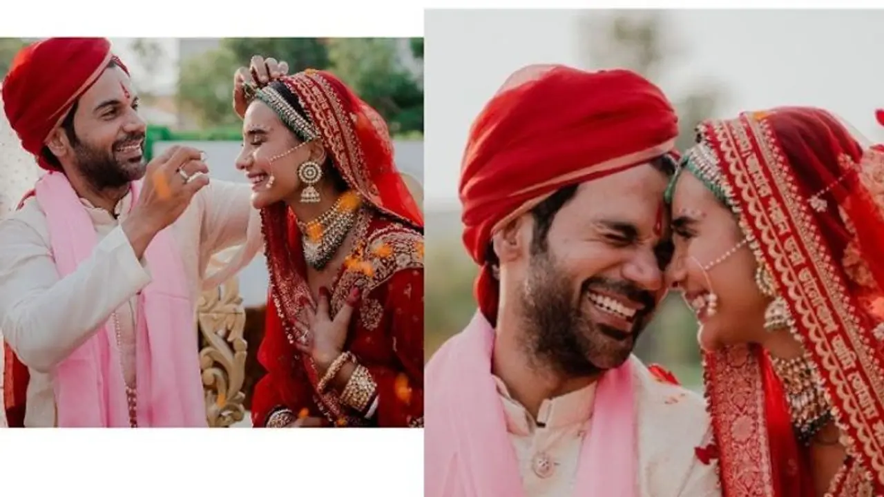 ప్రేయసిని మ్యారేజ్ చేసుకున్న రాజ్కుమార్ రావు.. గ్రాండ్గా పెళ్లి వేడుక.. ఫోటోలు వైరల్ ప్రేయసిని మ్యారేజ్ చేసుకున్న రాజ్కుమార్ రావు.. గ్రాండ్గా పెళ్లి వేడుక.. ఫోటోలు వైరల్