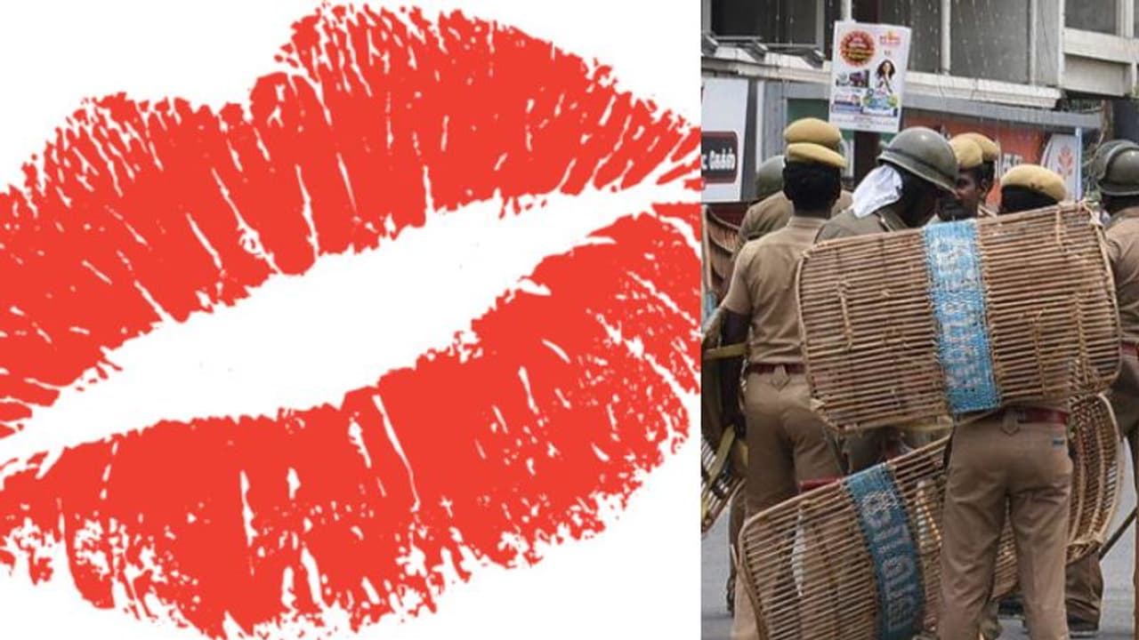 Tamilnadu Police| യൂണിഫോം ധരിച്ച പൊലീസുകാരനെ ചുംബിച്ച് ഭാര്യയുടെ ബന്ധുവായ യുവതി; സസ്പെന്ഷനുമായി തമിഴ്നാട് Tamilnadu Police| യൂണിഫോം ധരിച്ച പൊലീസുകാരനെ ചുംബിച്ച് ഭാര്യയുടെ ബന്ധുവായ യുവതി; സസ്പെന്ഷനുമായി തമിഴ്നാട്