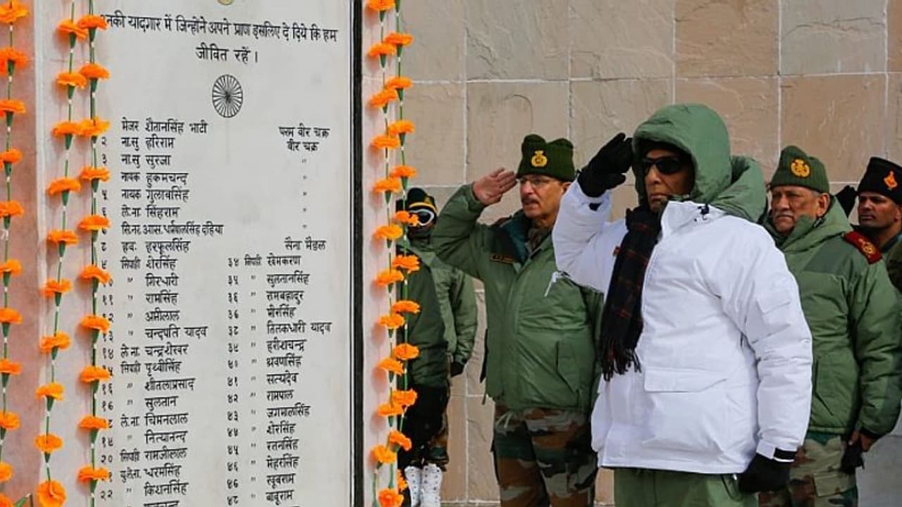 Rajnath takes a swipe at China at Rezang La, says not India's character to capture's other country's land Rajnath takes a swipe at China at Rezang La, says not India's character to capture's other country's land