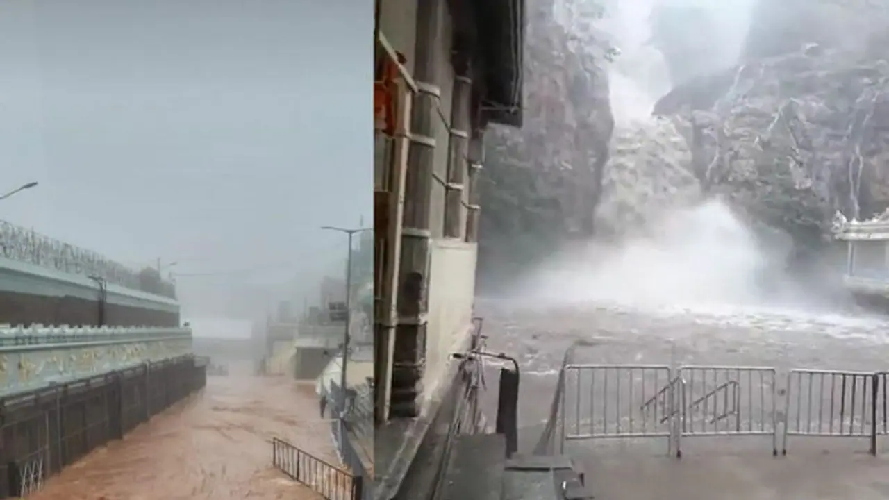 Tirupati Rain and Flood;ತಿರುಪತಿ ತಿಮ್ಮಪ್ಪನಿಗೆ ಮಳೆ ಸಂಕಷ್ಟ, ಹಲವು ಕ್ಷೇತ್ರಗಳಲ್ಲಿ ಪ್ರವಾಹ! Tirupati Rain and Flood;ತಿರುಪತಿ ತಿಮ್ಮಪ್ಪನಿಗೆ ಮಳೆ ಸಂಕಷ್ಟ, ಹಲವು ಕ್ಷೇತ್ರಗಳಲ್ಲಿ ಪ್ರವಾಹ!