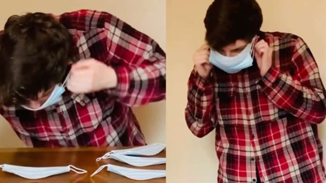 ഏഴ് സെക്കന്‍റ് കൊണ്ട് 10 മാസ്ക്കുകൾ ധരിച്ച് ഗിന്നസ് വേൾഡ് റെക്കോർഡുമായി യുവാവ്