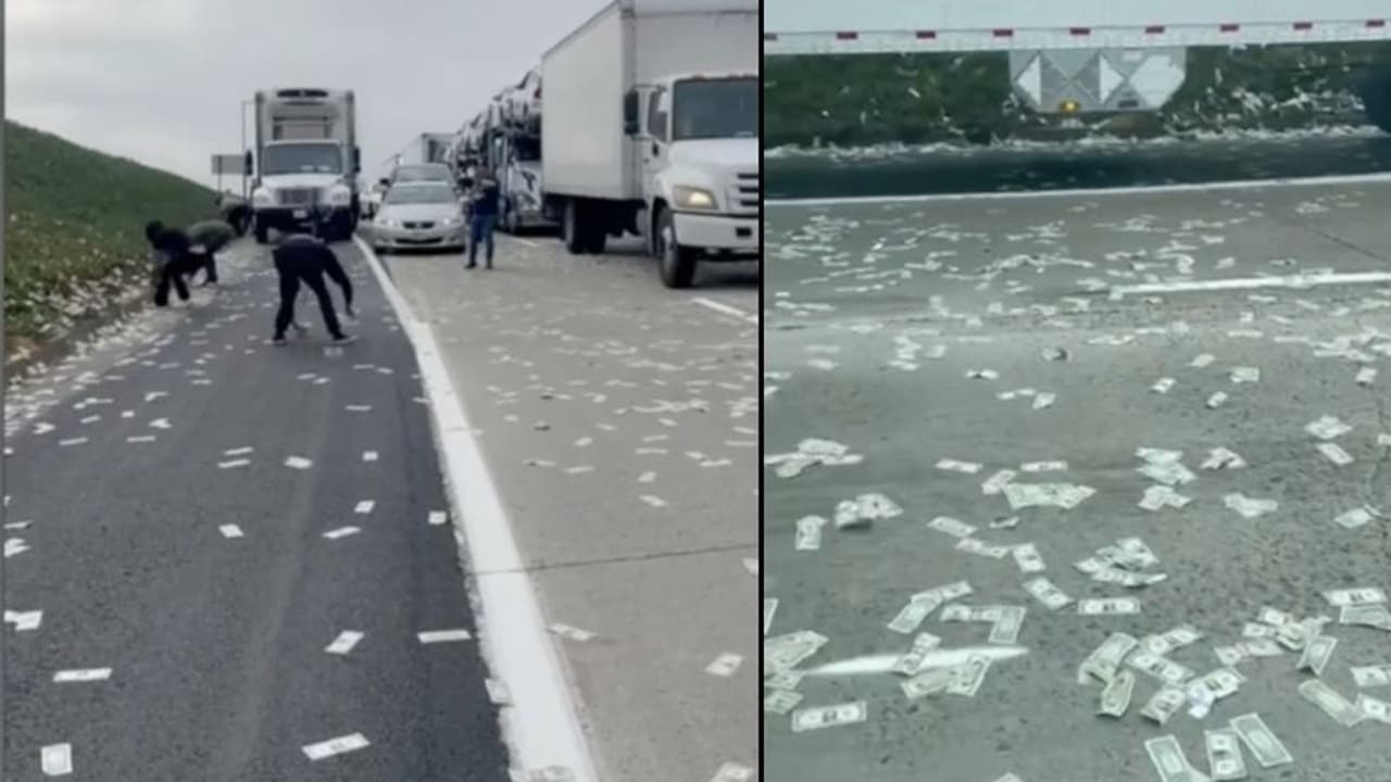 US| റോഡിലാകെ നോട്ടുകള്, വാരിയെടുത്തവര് അറസ്റ്റില്, മറ്റുളളവര്ക്കായി വീഡിയോ പരതി പൊലീസ്! US| റോഡിലാകെ നോട്ടുകള്, വാരിയെടുത്തവര് അറസ്റ്റില്, മറ്റുളളവര്ക്കായി വീഡിയോ പരതി പൊലീസ്!