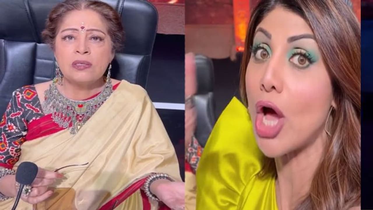 कैंसर को मात देखकर Kiran Kher लौटीं India's Got Talent में, Shilpa Shetty मस्ती करती आईं नजर कैंसर को मात देखकर Kiran Kher लौटीं India's Got Talent में, Shilpa Shetty मस्ती करती आईं नजर