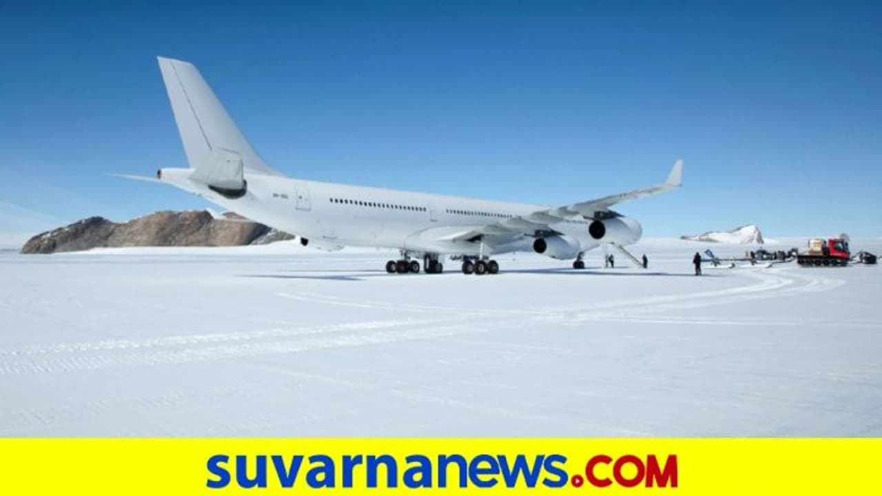 Pilot lands plane in Antarctica: ಮೊದಲ ಬಾರಿಗೆ ಮಂಜುಗಡ್ಡೆ ಮೇಲಿಳಿದ ಕಮರ್ಷಿಯಲ್ ವಿಮಾನ