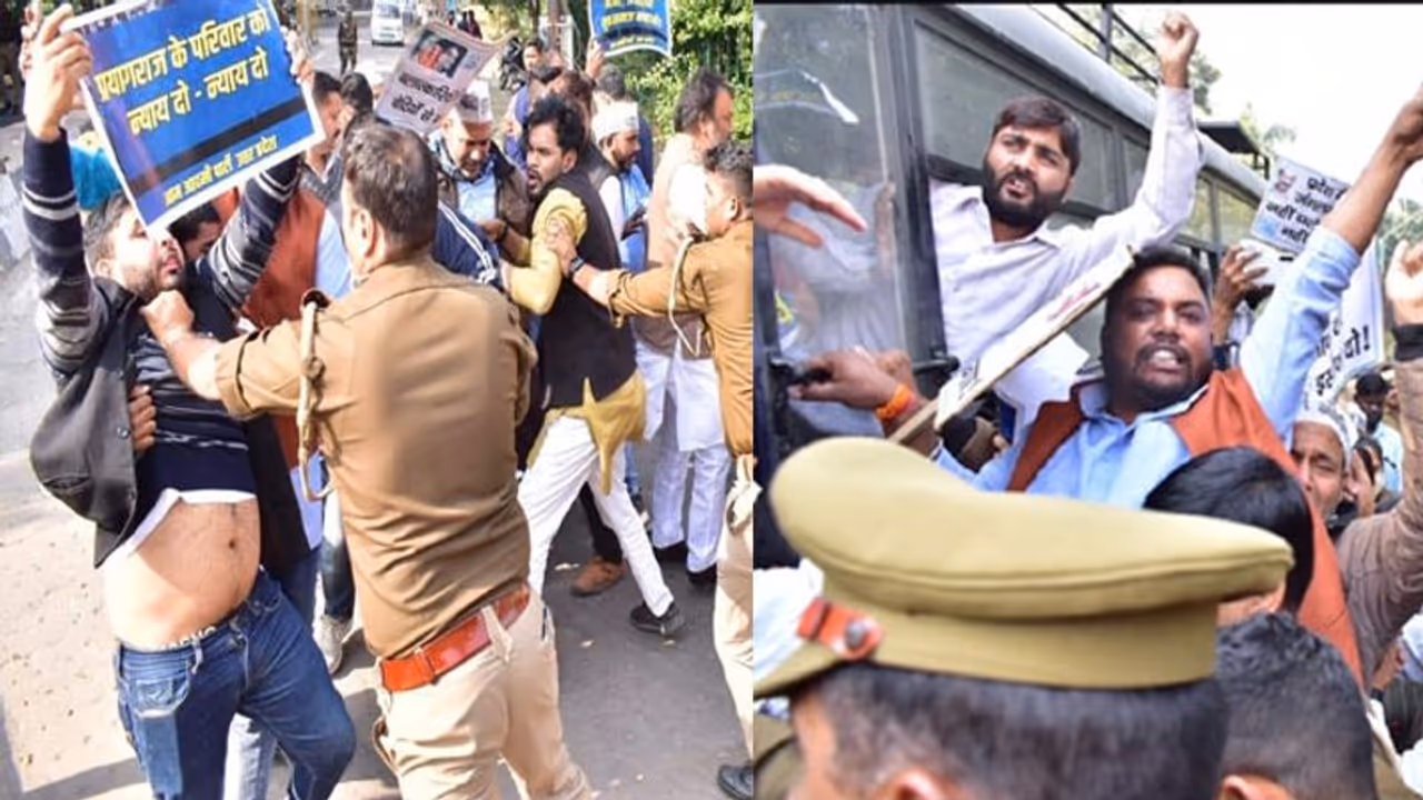 UP News: प्रयागराज मर्डर केस को लेकर 'AAP' कार्यकर्ताओं ने BJP के खिलाफ खोला मोर्चा, सभी जिलों में प्रदर्शन UP News: प्रयागराज मर्डर केस को लेकर 'AAP' कार्यकर्ताओं ने BJP के खिलाफ खोला मोर्चा, सभी जिलों में प्रदर्शन