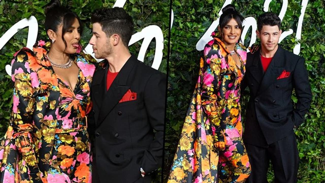 Priyanka Chopra in floral, Nick Jonas in black all decked up at British Fashion Awards (Pictures) Priyanka Chopra in floral, Nick Jonas in black all decked up at British Fashion Awards (Pictures)