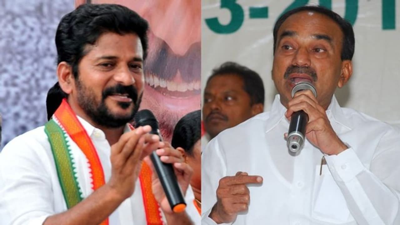 రేవంత్ బ్లాక్‌మెయిల్ చేసి ఎదిగాడు.. నాలుగు పార్టీలు మారలేదా?: ఈటల రాజేందర్